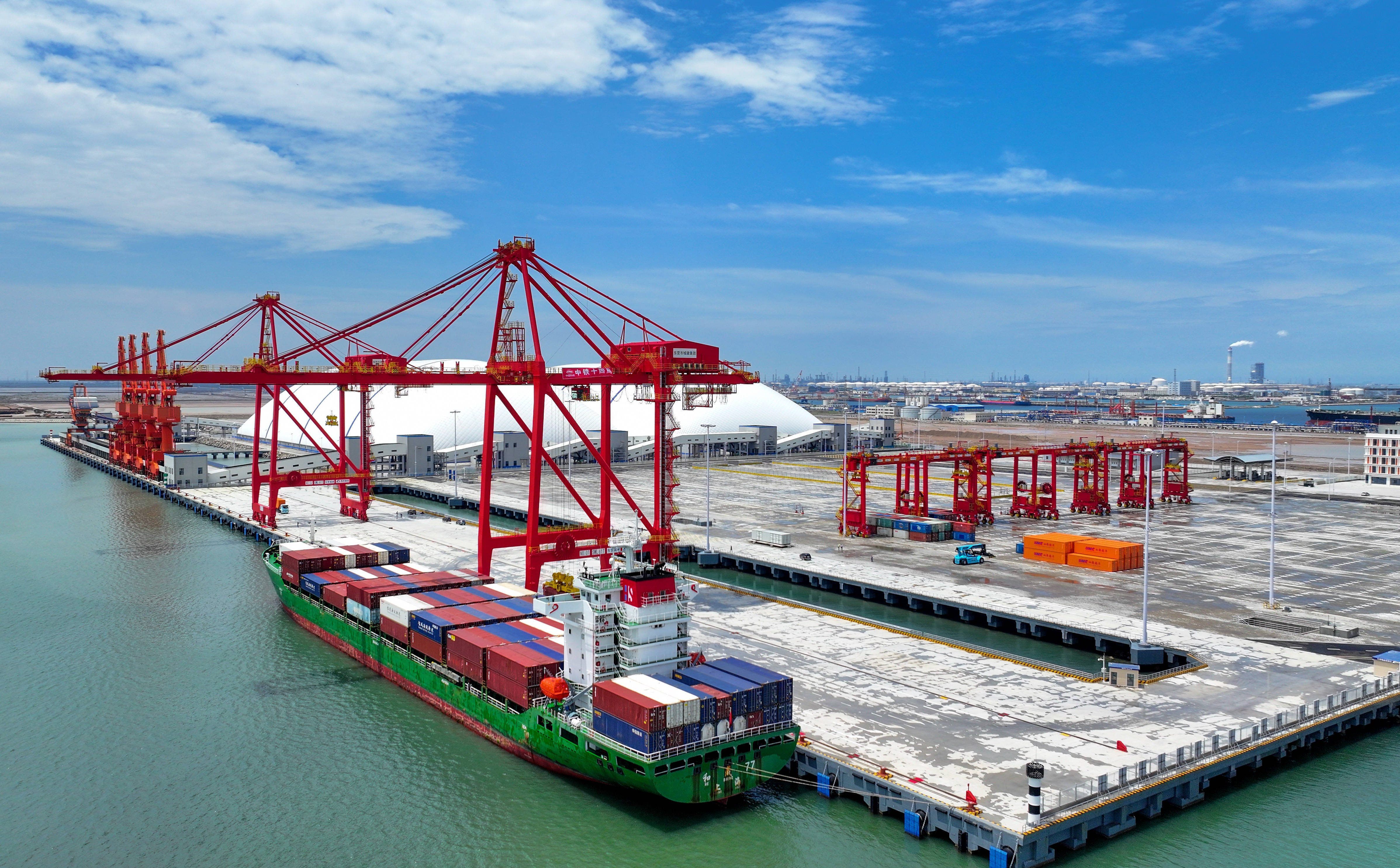 东营海运物流全攻略：依托亿吨大港，，，，，，，开启南北物流新通道